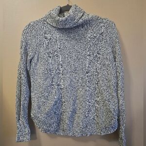 GAP Women's Size S Cable Knit Sweater 100% Cotton Turtleneck